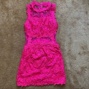 Hot pink dress